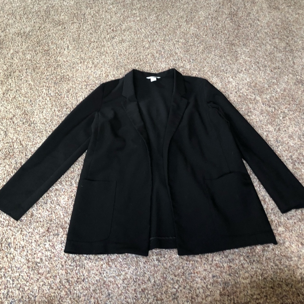 H&M Black open blazer